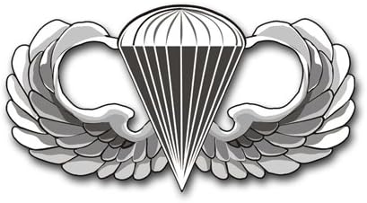 Vojna veterinara američka vojska Jump krila vinil transfer naljepnica zabojke za prozor naljepnica od 3,8