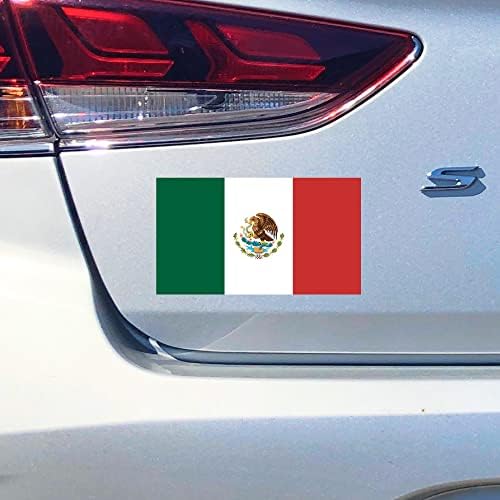 Spipios Mexico zastava Decal 5.8x3.3 inča - Meksiko naljepnica za automobile, kamione, motocikle, vrata, prozore, prijenosna računala